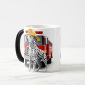 Dalmatische Fire Truck Duty Mok 15oz (Voorkant links)
