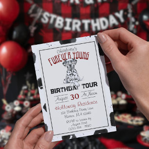 Dalmatische Furever Young 1st Birthday Pawty Kaart