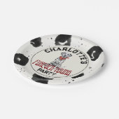 Dalmatische Furever Young 1st Birthday Pawty Papieren Bordje (Gekanteld)