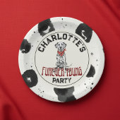 Dalmatische Furever Young 1st Birthday Pawty Papieren Bordje