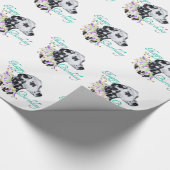 Dalmatische gelukkige verjaardag cadeaupapier (Hoek)