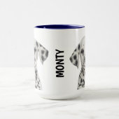 Dalmatische gepersonaliseerde moug mok (Midden)
