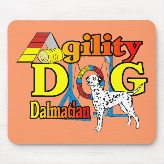 Dalmatische geschenken voor agility muismat (Voorkant)