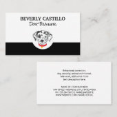 Dalmatische gevlekte hond icoon visitekaartje (Voorkant / Achterkant)