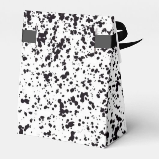Dalmatische gevlekte tentgunst doos bedankdoosjes (Achterkant)