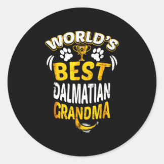 Dalmatische Gift | 's Werelds beste Dalmatische om Ronde Sticker