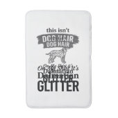 Dalmatische Glitter Grappige Hond Haar Citaat Desi Badmat (Voorkant Verticaal)