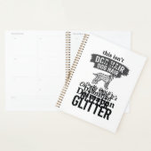 Dalmatische Glitter Grappige Hond Haar Citaat Ontw Planner (Display)