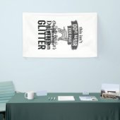 Dalmatische Glitter Grappige Hond Haar Citaat Ontw Spandoek (Beurs)