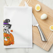 Dalmatische griezelige Halloween Theedoek (Quarter Fold)