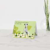 Dalmatische, groene blad dogwood kaart (Voorkant)