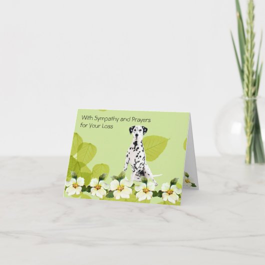 Dalmatische, groene blad dogwood kaart (Voorkant)