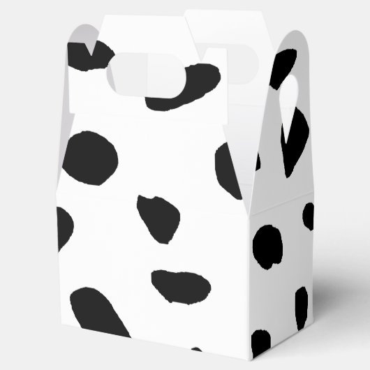 "Dalmatische" gunst box Bedankdoosjes (Geopend)