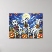 Dalmatische Halloween Griezel Canvas Afdruk (Voorkant)