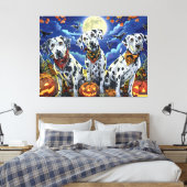 Dalmatische Halloween Griezel Canvas Afdruk (Insitu (Slaapkamer))