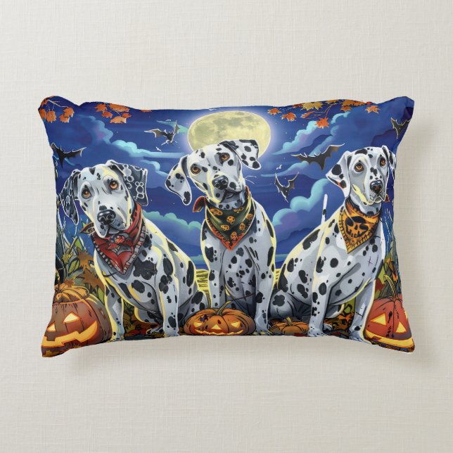 Dalmatische Halloween Spoken Accent Kussen (Voorkant)