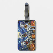 Dalmatische Halloween Spoken Bagagelabel (Achterkant verticaal)
