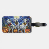 Dalmatische Halloween Spoken Bagagelabel (Achterkant horizontaal)