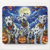 Dalmatische Halloween Spoken Muismat (Voorkant)