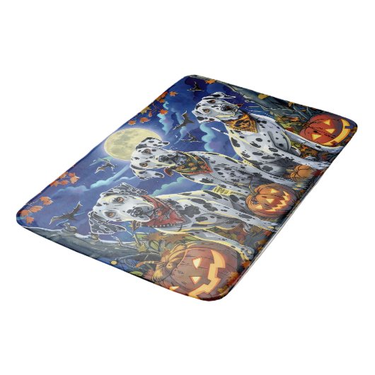 Dalmatische Halloween Spooky Badmat (Gekanteld)