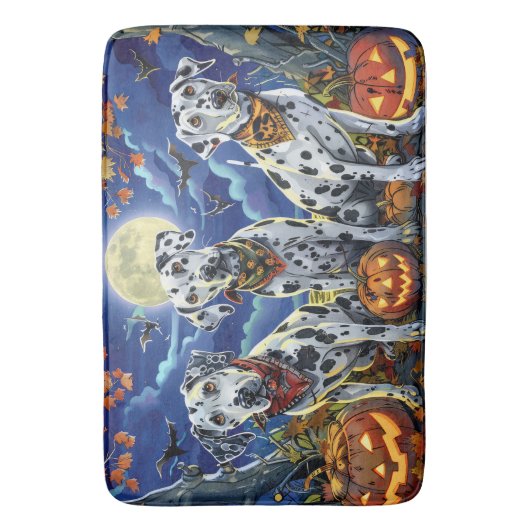 Dalmatische Halloween Spooky Badmat (Voorkant Verticaal)