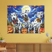 Dalmatische Halloween Spooky Canvas Afdruk (Insitu (Woonkamer))