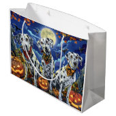 Dalmatische Halloween Spooky Groot Cadeauzakje (Achterkant Gekanteld)