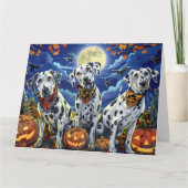 Dalmatische Halloween Spooky Kaart (Voorkant)