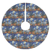 Dalmatische Halloween Spooky Kerstboom Rok (Voorkant)