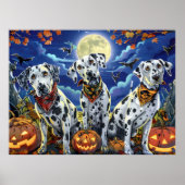 Dalmatische Halloween Spooky Poster (Voorkant)