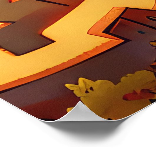 Dalmatische Halloween Spooky Poster (Hoek)