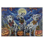 Dalmatische Halloween Spooky Snijplank (Voorkant)