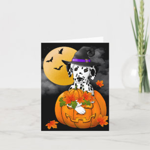 Dalmatische Happy Halloween Feestdagen Kaart