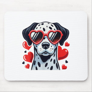 Dalmatische Hart Gles Schattigee Valentijn's Day H Muismat