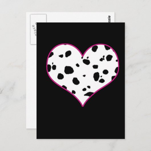 Dalmatische harten briefkaart (Voorkant / Achterkant)