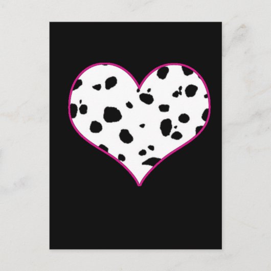 Dalmatische harten briefkaart (Voorkant)
