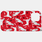 Dalmatische Hoesje en Botten iPhone Case (Achterkant (horizontaal))