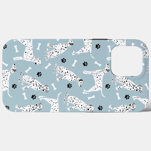 Dalmatische Hoesje en Botten iPhone Case (Achterkant (horizontaal))