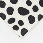 Dalmatische Hond Abstract Patroon Aqua Blue Monogr Fleece Deken (Hoek)