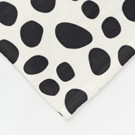 Dalmatische Hond Abstract Patroon Aqua Blue Monogr Fleece Deken (Hoek)