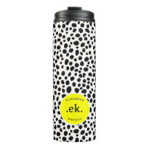 Dalmatische Hond Abstract Patroon Hot Pink Monogra