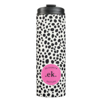 Dalmatische Hond Abstract Patroon Hot Pink Monogra