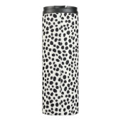 Dalmatische Hond Abstract Patroon Hot Pink Monogra Thermosbeker (Achterkant)