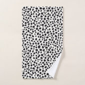 Dalmatische hond Abstract patroonmonogram Bad Handdoek (Handdoek)