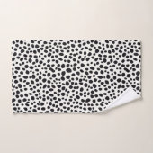 Dalmatische hond Abstract patroonmonogram Bad Handdoek (Handdoek)