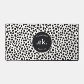 Dalmatische hond Abstract patroonmonogram Bureaumat (Voorkant)