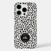 Dalmatische hond Abstract patroonmonogram Case-Mate iPhone Case (Achterkant)