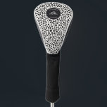 Dalmatische hond Abstract patroonmonogram Golfheadcover<br><div class="desc">Show uw liefde voor honden op de golfbaan met de Dalmatische Hond Abstract Pattern Monogram Golf Head Hoesje. Met een opvallend abstract Dalmatisch ontwerp voegt deze hoofdbedekking een speelse en persoonlijke touch toe aan uw golfuitrusting. met een monogram, is het de perfecte manier om je stijl te laten zien terwijl...</div>