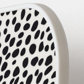 Dalmatische hond Abstract patroonmonogram Pickleball Paddle (Links Detail)