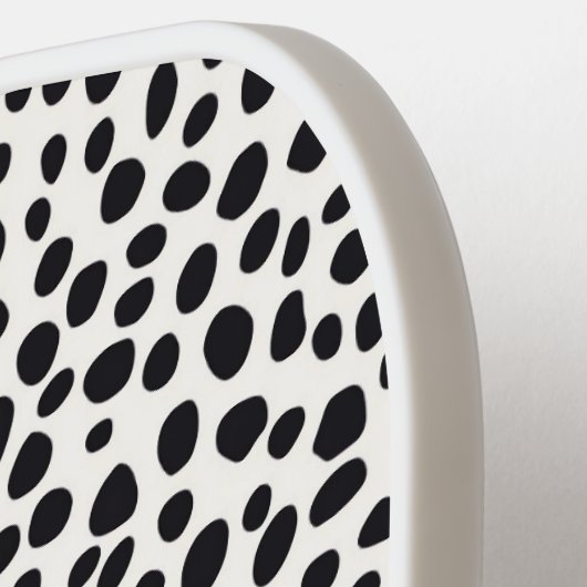 Dalmatische hond Abstract patroonmonogram Pickleball Paddle (Links Detail)